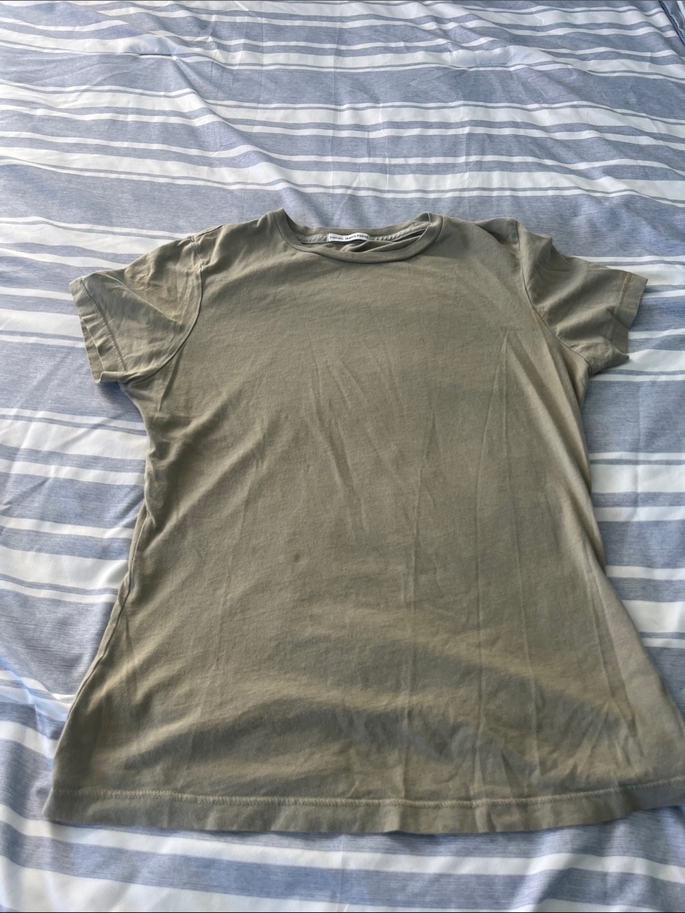 Standard James Perse  Khaki Short Sleeve Crew Tee sz 4